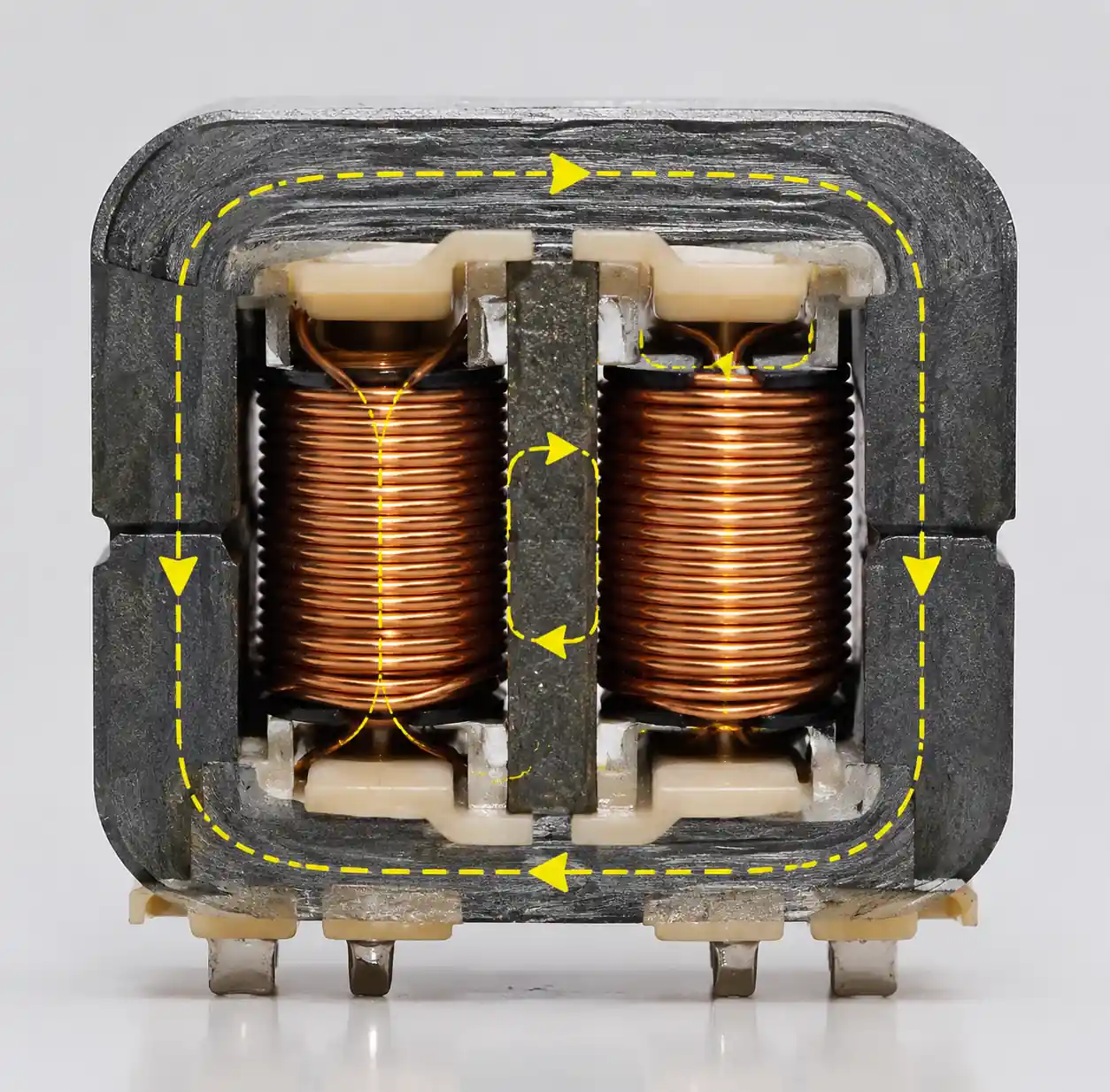 1-coupled-inductor-magnetic-core-structure-with-windings