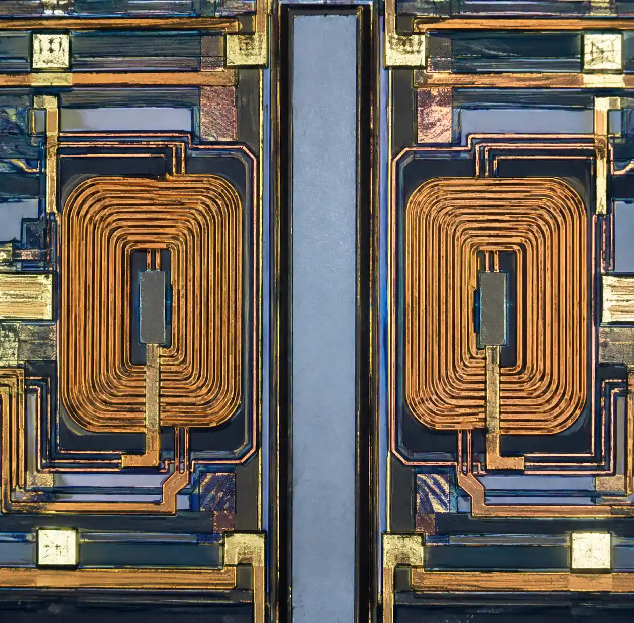 2-magnetic-isolation-microtransformer-die-structure