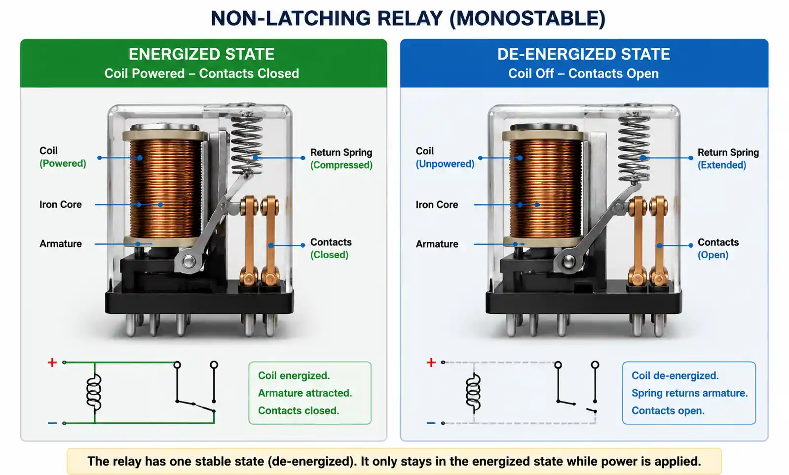 2-non-latching-relay-operation
