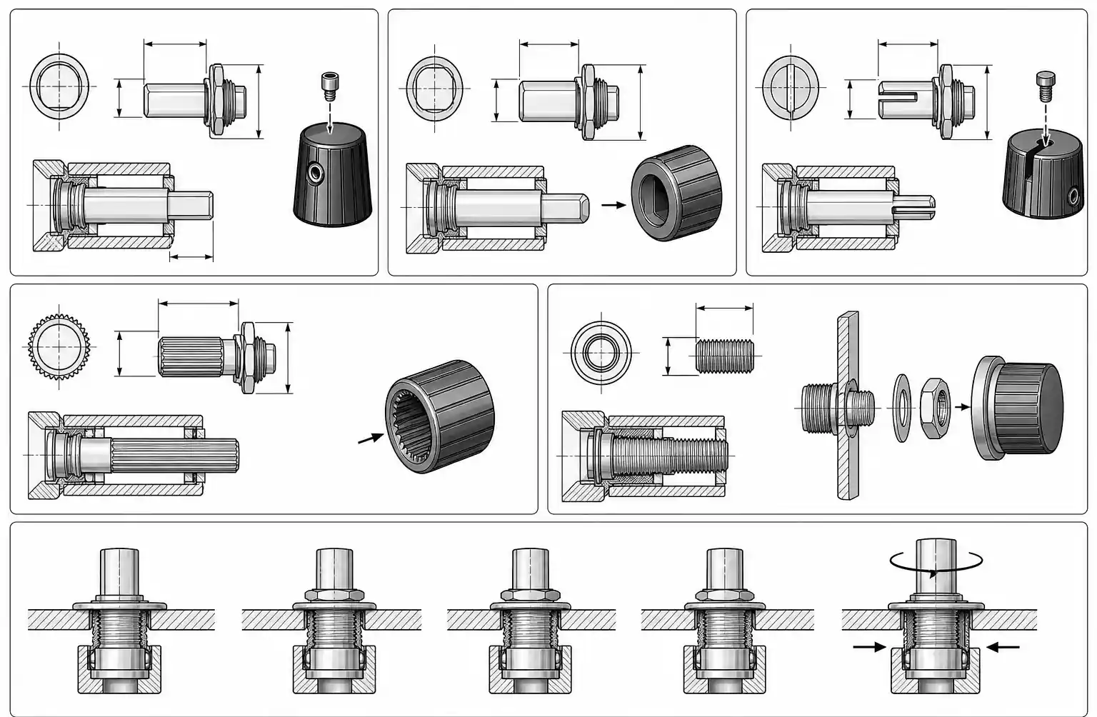 4-rotary-switch-shaft-types-mounting