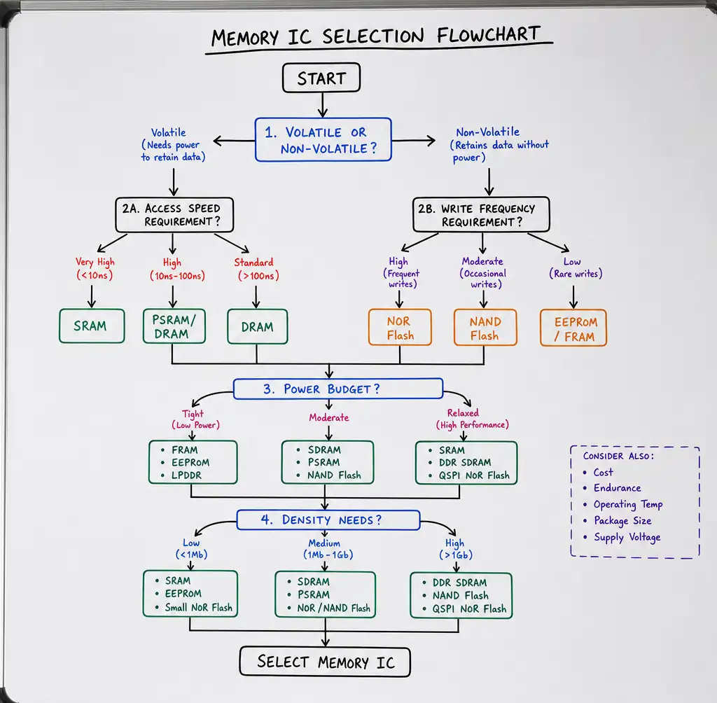 7-memory-ic-selection-decision-matrix-embedded-design