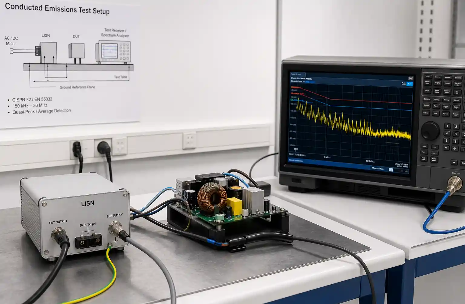 8-emi-testing-setup
