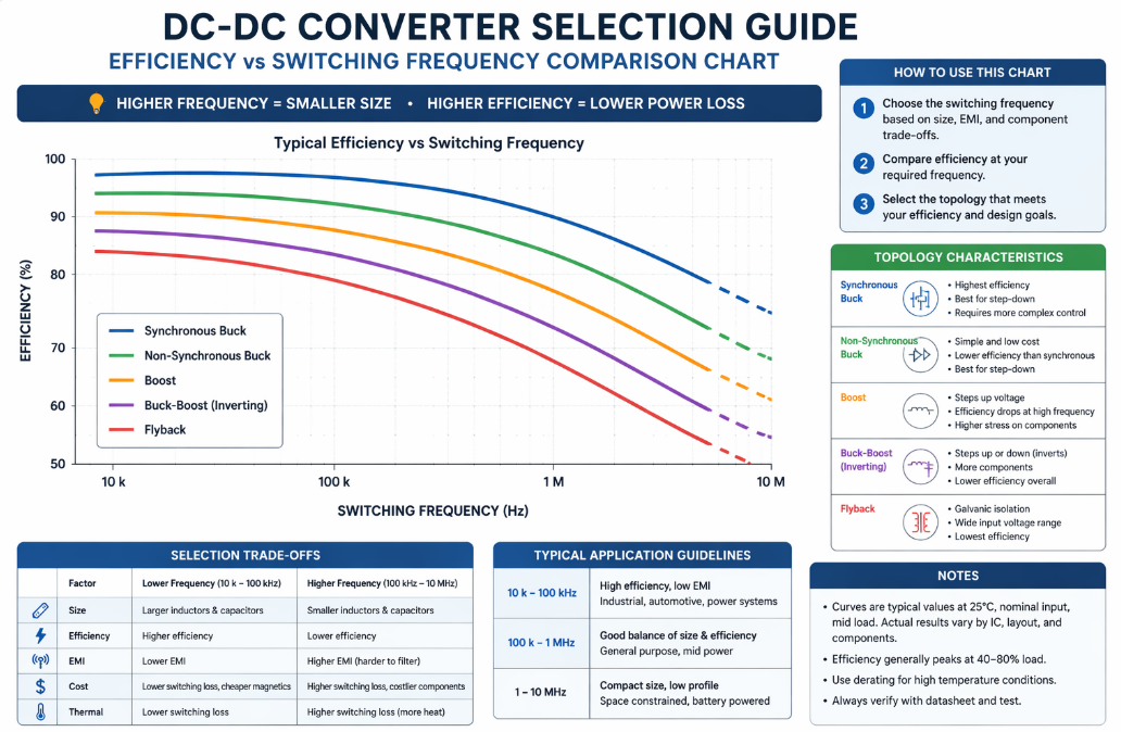 DC-DC-converter-selection-guide-efficiency-vs-switching-frequency-comparison-chart