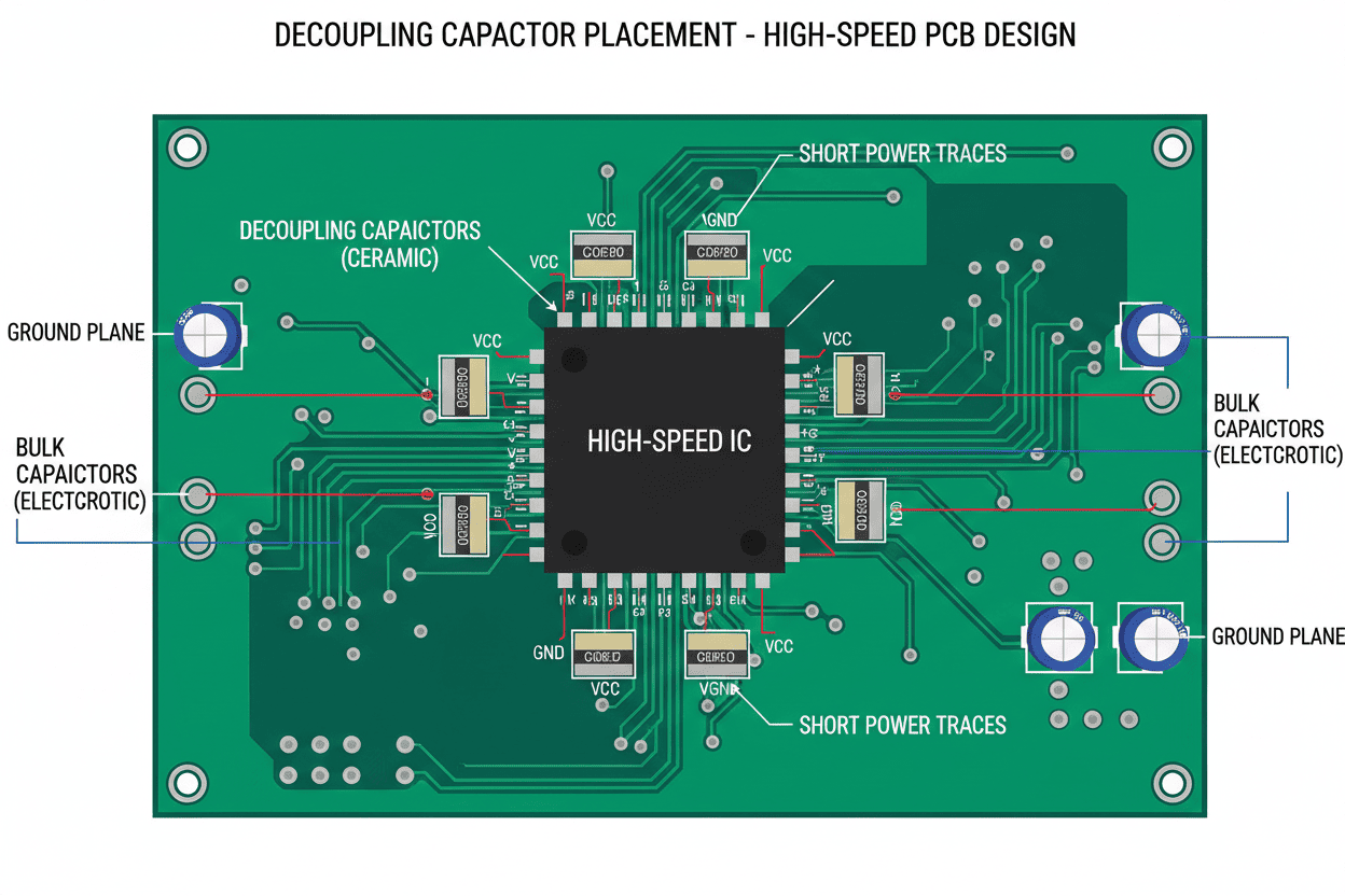 Decoupling-capacitor-placement-high-speed-PCB-design-diagram