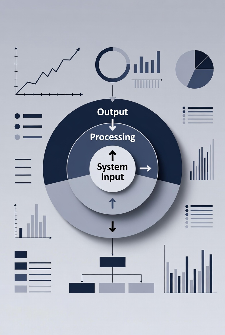Digital Simulation Model Showing System Behavior and Flow Analysis