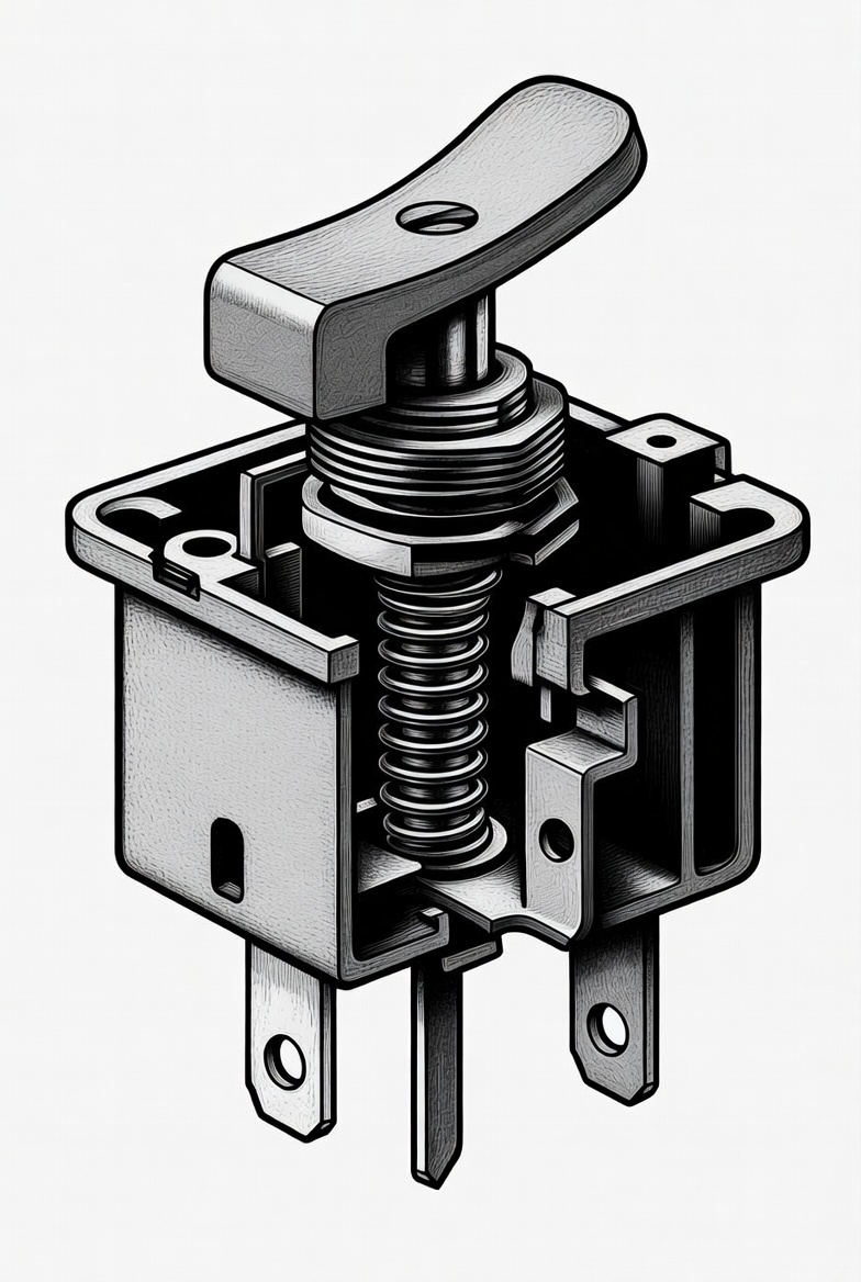 Figure 1. Rocker Switch Internal Structure
