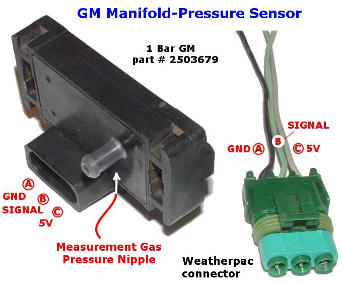 MAP sensor pinout and wiring diagram