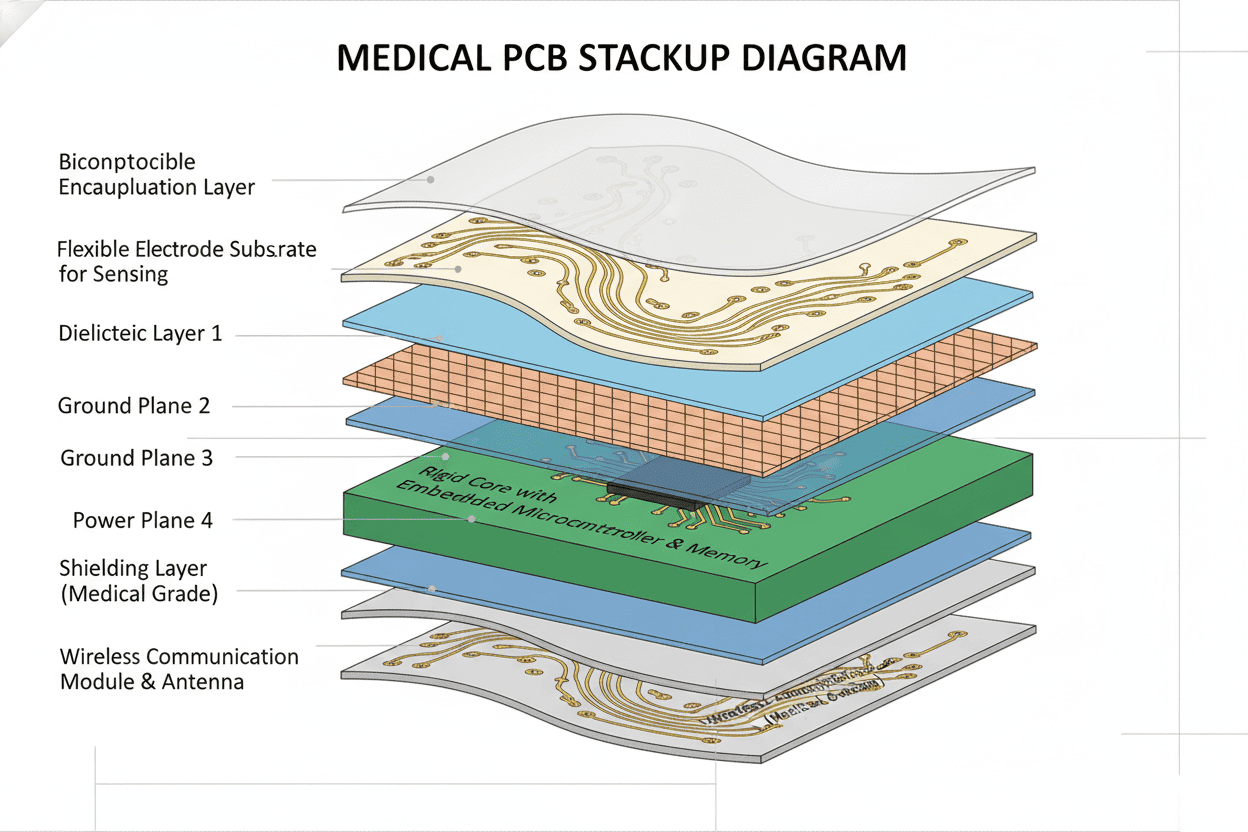 Medical PCB Stackup Diagram