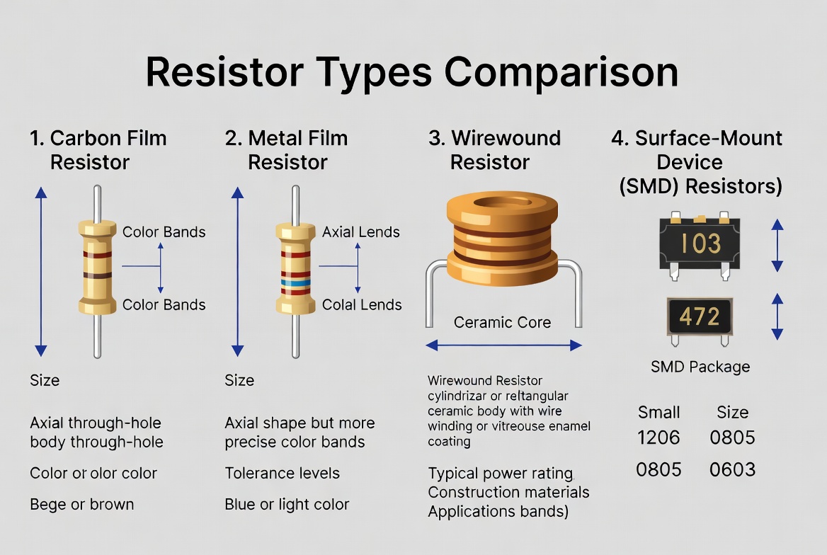 Resistor Types Comparison