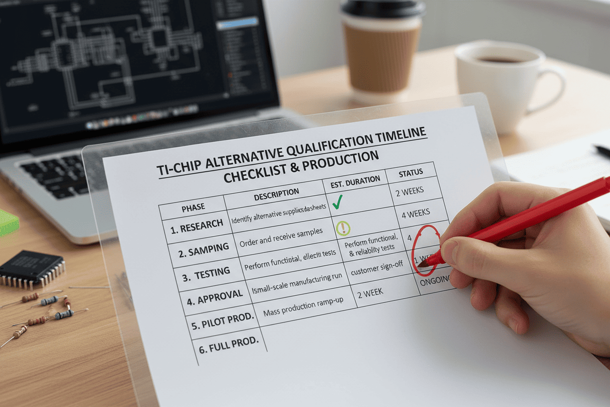 TI-chip-alternative-qualification-timeline-checklist-production
