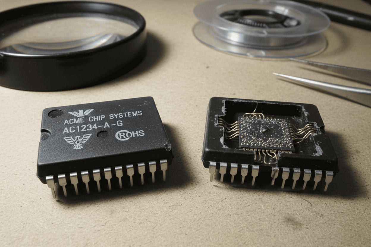 a counterfeit integrated circuit (IC)