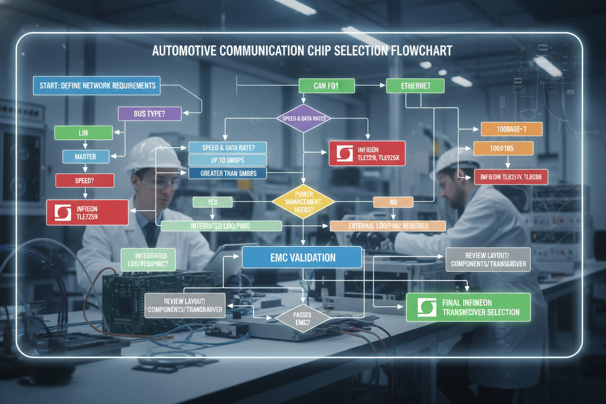 automotive-communication-chip-selection-flowchart