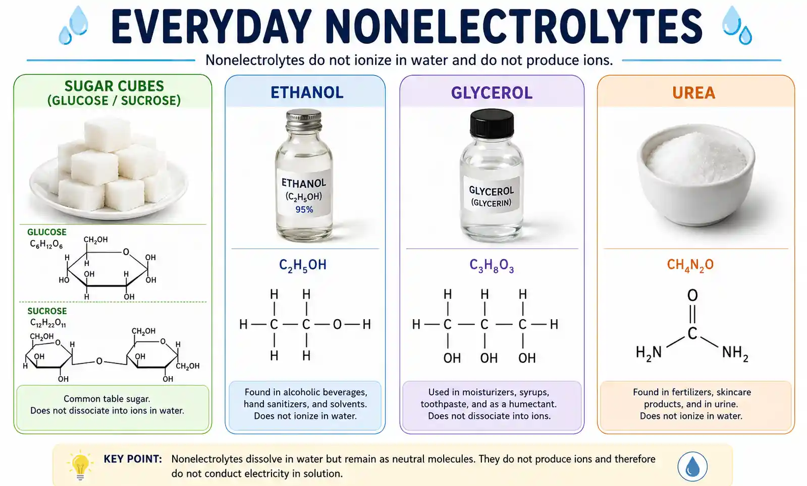 common-nonelectrolyte-examples