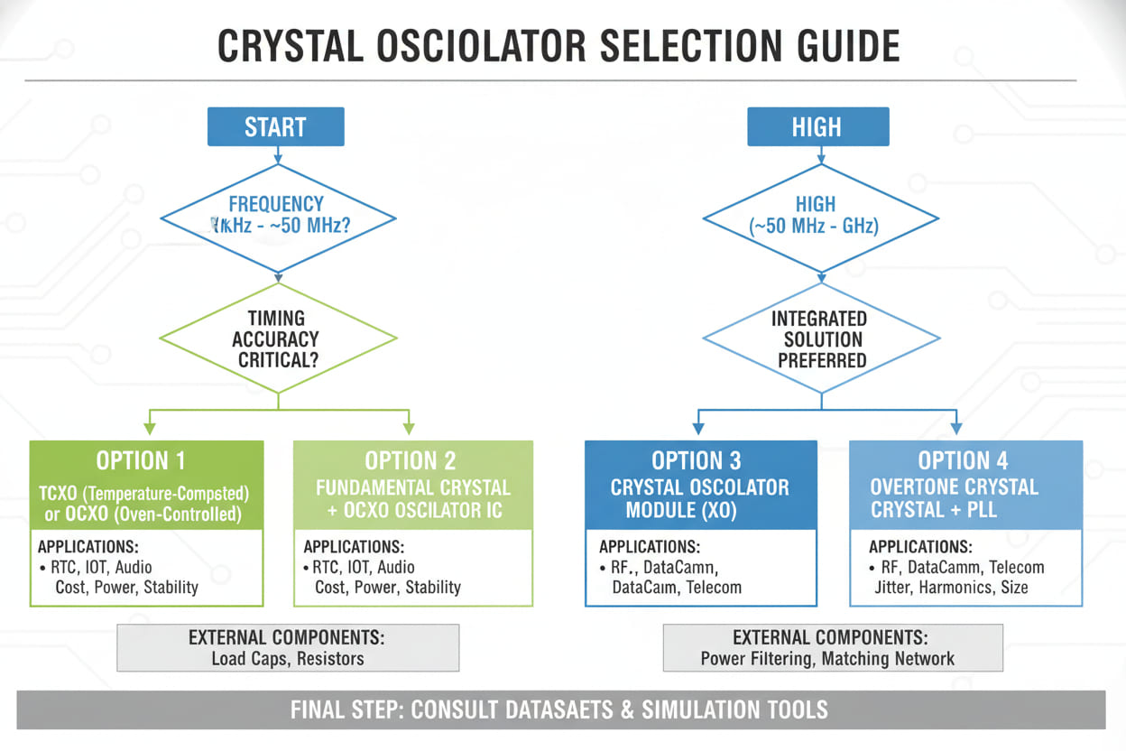 crystal-oscillator-selection-decision-tree