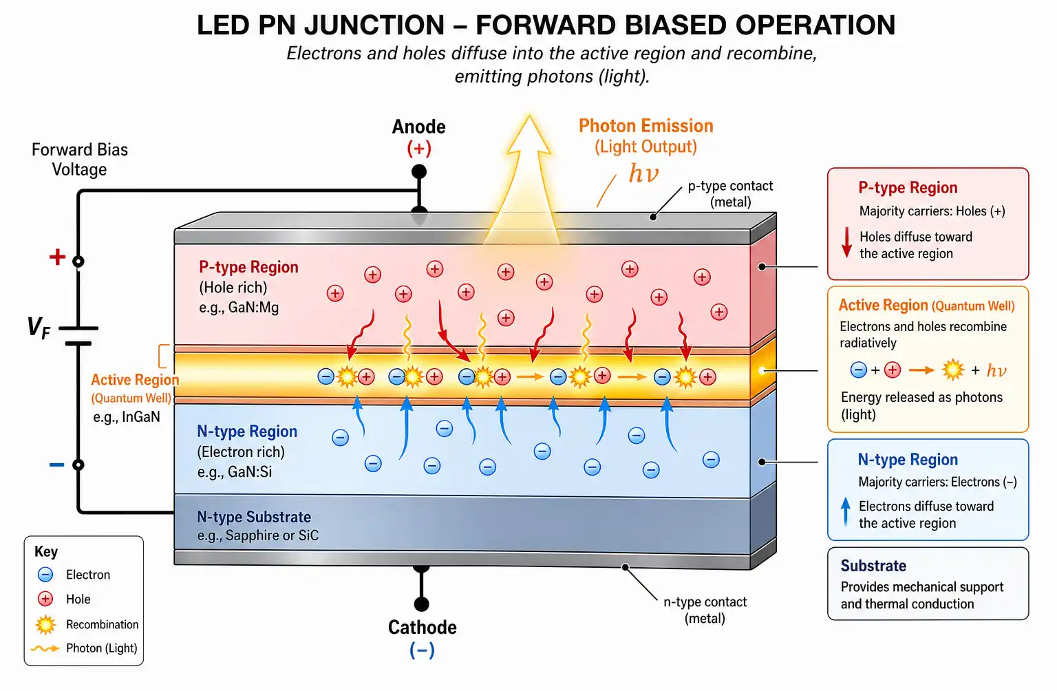 led-carrier-recombination